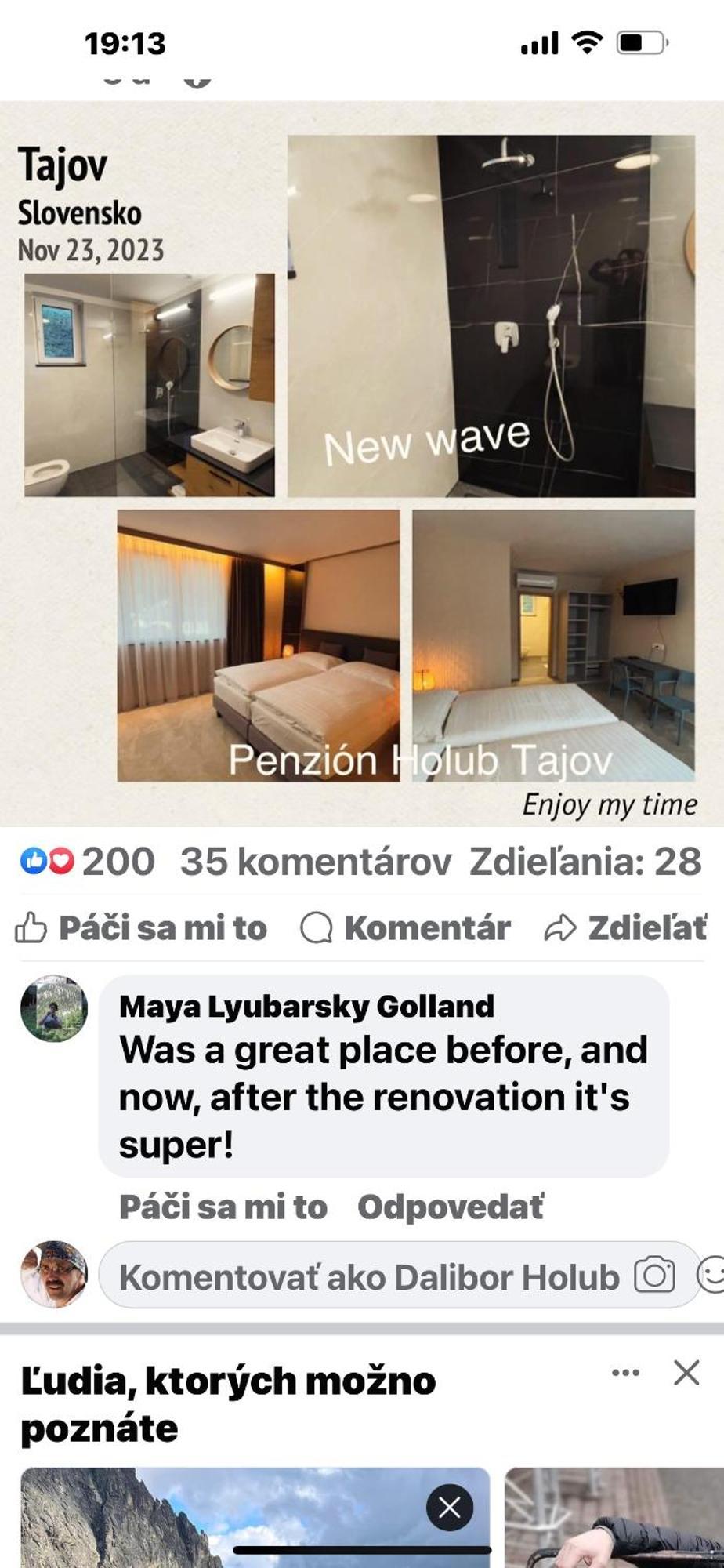 Penzion Holub Tajov Экстерьер фото